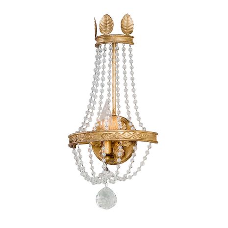 B5361-VGL Troy Lighting Viola 1Lt Wall Sconce with Vintage Gold Leaf Finish