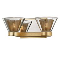 B5822 Troy Lighting Wink Bath and Vanity 2 Lt with Gold Leaf Finish