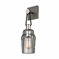 B5991-GRA/PN Troy Lighting Citizen 1Lt Wall Sconce with Graphite And Polished Nickel Finish