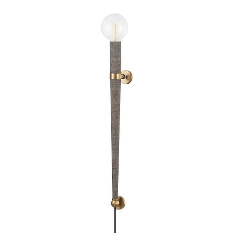 B6036-PBR Troy Lighting Rufus 1Lt Wall Sconce with Patina Brass Finish
