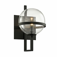 B6221-TBK Troy Lighting Elliot 1Lt Wall Sconce with Textured Black Finish