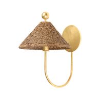 B6414-VGL Troy Lighting Layton 1Lt Wall Sconce with Vintage Gold Leaf Finish