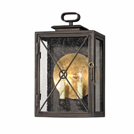B6443-VBZ Troy Lighting Randolph 2Lt Exterior Wall Sconce with Vintage Bronze Finish