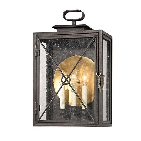 B6444-VBZ Troy Lighting Randolph 3Lt Exterior Wall Sconce with Vintage Bronze Finish