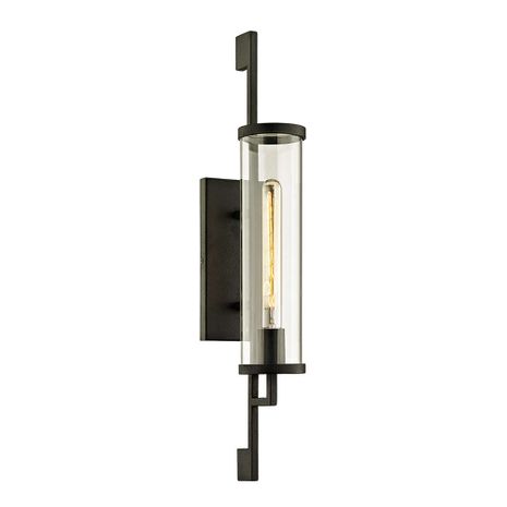B6462-FOR Troy Lighting Park Slope 1Lt Exterior Wall Sconce with Forged Iron Finish
