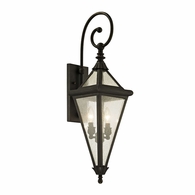 B6472-VBZ Troy Lighting Geneva 2Lt Exterior Wall Sconce with Vintage Bronze Finish