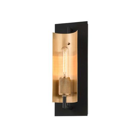 B6781-SBK/BBA Troy Lighting Emerson 1Lt Wall Sconce with Soft Black Finish