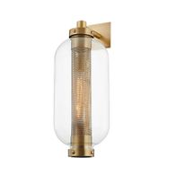 B7032-PBR Troy Lighting Atwater 1Lt Exterior Wall Sconce with Patina Brass Finish