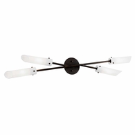 B7223-SFB Troy Lighting High Line 4Lt Wall Sconce with Soft Off Black Finish