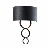 B7232-CH Troy Lighting Rivington 2Lt Wall Sconce with Charred Copper Finish