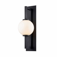B7322-TBK Troy Lighting Darwin 1Lt Wall Sconce with Texture Black Finish