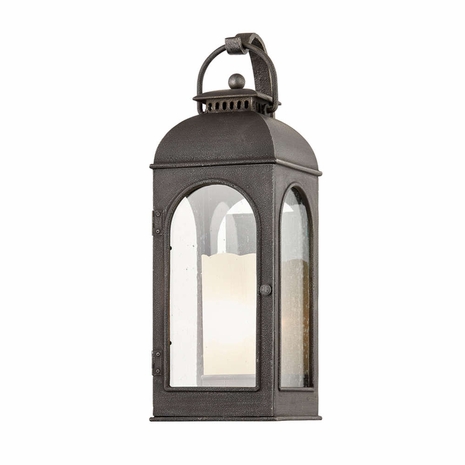 B7752 Troy Aged Pewter Derby 1Lt Wall