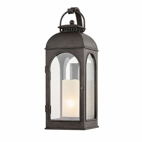 B7753 Troy Aged Pewter Derby 1Lt Wall