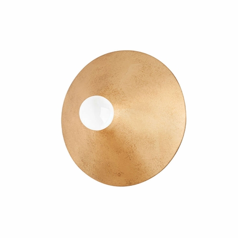 B7841-VGL Troy Lighting Summit 1Lt Wall Sconce with Vintage Gold Leaf Finish
