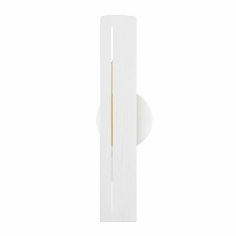 B7881-GSW Troy Lighting Brandon 2Lt Wall Sconce with Gesso White Finish