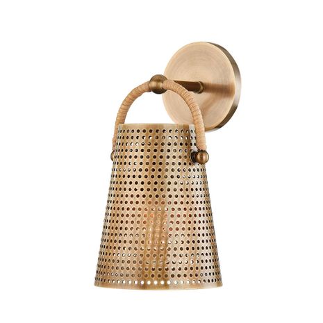 B8213-PBR Troy Lighting Nile 1Lt Wall Sconce with Patina Brass Finish
