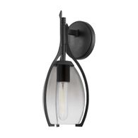 B8314-FOR Troy Lighting Pacifica 1Lt Wall Sconce with Forged Iron Finish