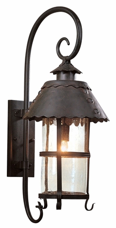 B8325NB Troy Lighting Camelot 1 Light Wall Lantern in Natural Bronze Finish