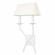 B8822-GSW Troy Lighting Lomita 2Lt Wall Sconce with Gesso White Finish