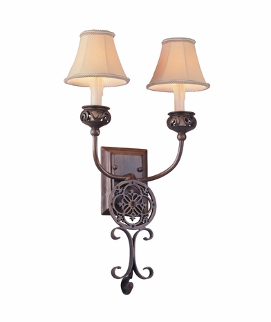 B8822 Troy Lighting Medallion Two-Light Wall Sconce