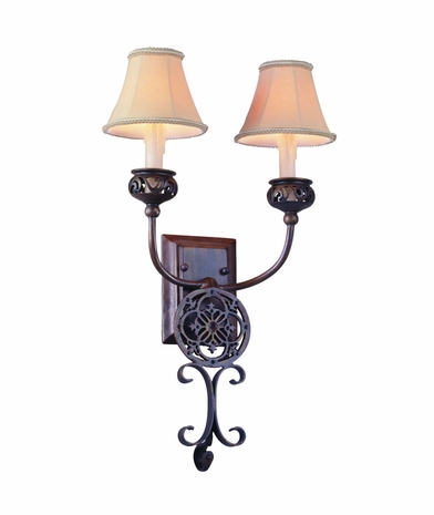 B8822GB Troy Lighting Medallion Interior 2light Wall Sconce