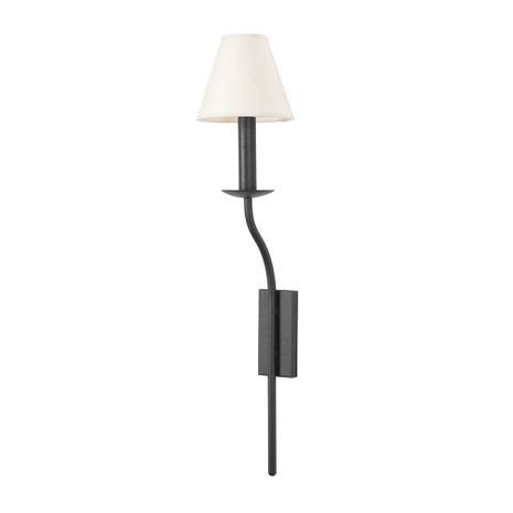 B8825-FOR Troy Lighting Lomita 1Lt Wall Sconce with Forged Iron Finish