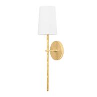 B8827-VGL Troy Lighting River 1Lt Wall Sconce with Vintage Gold Leaf Finish