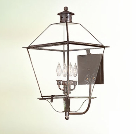 B8960 Troy Lighting Montgomery Four Light Wall Lantern with Glass Top