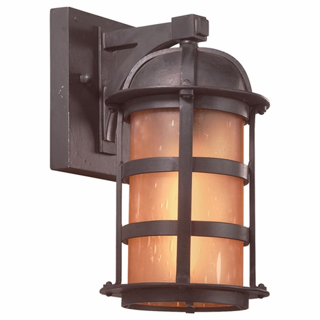 B9250NB-D Troy Exterior Aspen Natural Bronze Medium 1 Light Dark Sky Wall Lantern