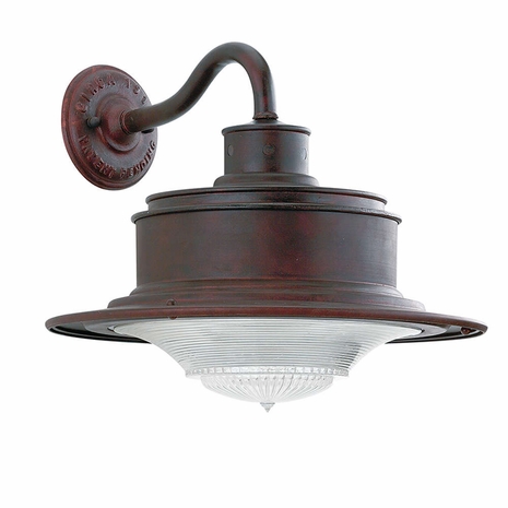 B9391OR Troy Old Rust South Street 1Lt Wall Downlight Medium Old Rust