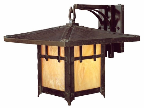 B9404NB Troy Lighting Oak Knoll 1 Light Wall Lantern in Natural Bronze Finish