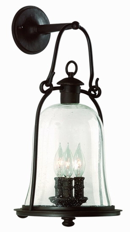 B9463 Troy Lighting Owings Mill Three-Light Outdoor Wall Sconce