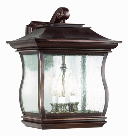 B9512 Troy Lighting Brentwood Park Three-Light Outdoor Wall Sconce
