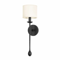 B9721-BI Troy Lighting Osmond 1Lt Wall Sconce with Black Iron Finish
