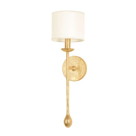 B9721-VGL Troy Lighting Osmond 1Lt Wall Sconce with Vintage Gold Leaf Finish