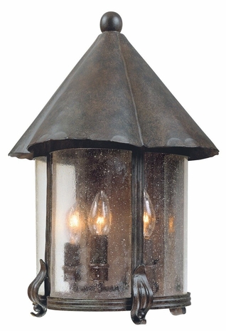 B9952SBZ Troy Lighting Carlsbad 2 Light Wall Lantern in Statuary Bronze Finish