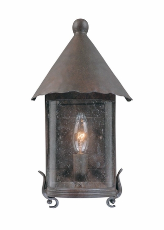 B9954SBZ Troy Lighting Carlsbad 1 Light Mini-Wall Lantern in Statuary Bronze Finish