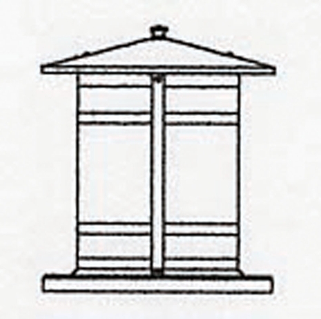 BC-11L Arroyo Craftsman 11" Berkeley Long Body Column Mount