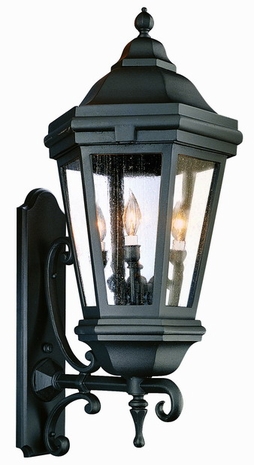 BCD6834ABZ Troy Cast Aluminum Exterior Antique Bronze Verona 3Lt Wall Lantern Extra Large
