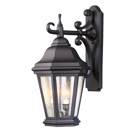 BCD6891MB Troy Cast Aluminum Exterior Matte Black Verona 2Lt Wall Lantern Large