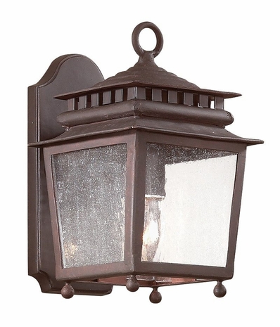 BCD8980OR Troy Lighting St. Germaine 1 Light Wall Lantern in Old Rust Finish