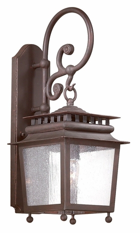 BCD8981OR Troy Lighting St. Germaine 1 Light Wall Lantern in Old Rust Finish