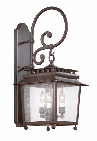BCD8982OR Troy Lighting St. Germaine 4 Light Wall Lantern in Old Rust Finish