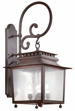 BCD8985OR Troy Lighting St. Germaine 4 Light Wall Lantern in Old Rust Finish