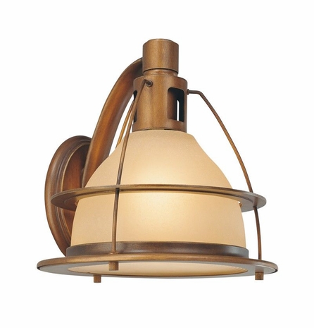 BF3092SBZ Troy Lighting Bristol Bay 1 Light Wall Bracket F in Sunset Bronze Finish