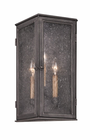 BF3203 Troy Exterior Bermuda ES Aged Pewter Large 1 Light Fluorescent Energy Star (with photocell) Wall Lantern