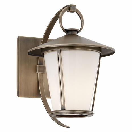 BF3251 Troy Exterior Rennie ES Antique Brass Small 1 Light Fluorescent Energy Star (with photocell) Wall Lantern