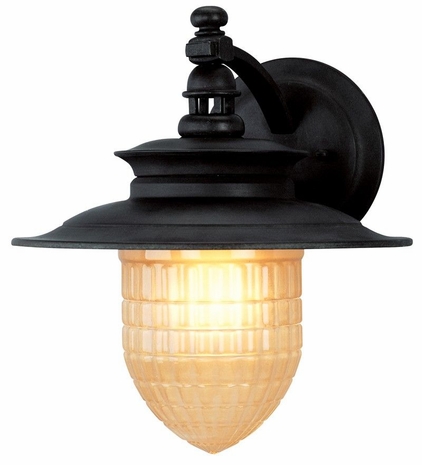 BF5083SBZ Troy Lighting Quincy 1 Light Wall Lantern Fluore in Statuary Bronze Finish