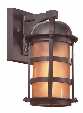 BF9250NB-D Troy Lighting Aspen 1 Light Wall Lantern Fl Dksy in Natural Bronze Finish