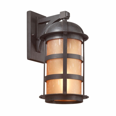 BF9253NB-D Troy Lighting Aspen 1 Light Wall Lantern Fl Dksy in Natural Bronze Finish